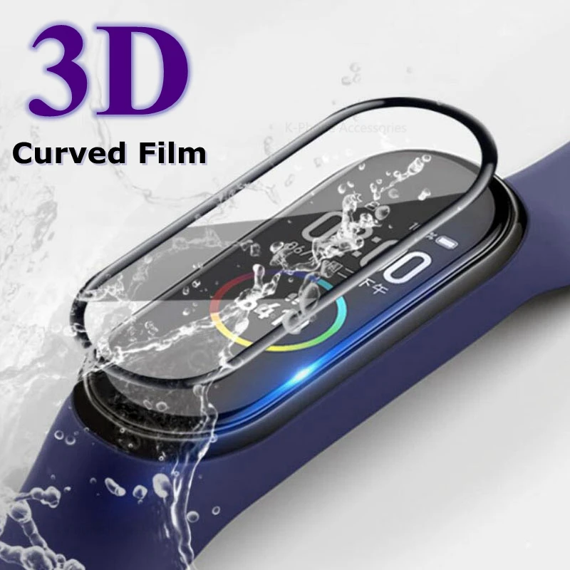 

3D Screen Protector for xiaomi mi band 4 5 Protective Glass Miband 4 Full Curved Edge Scratch-resistant for xiomi mi band4 Film