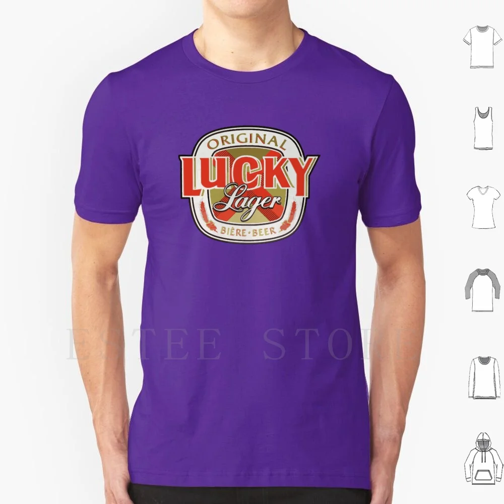 

Lucky Lager San Francisco Beer T Shirt Diy Big Size 100% Cotton Lucky Lager Beer Vintage Beer Retro Beer