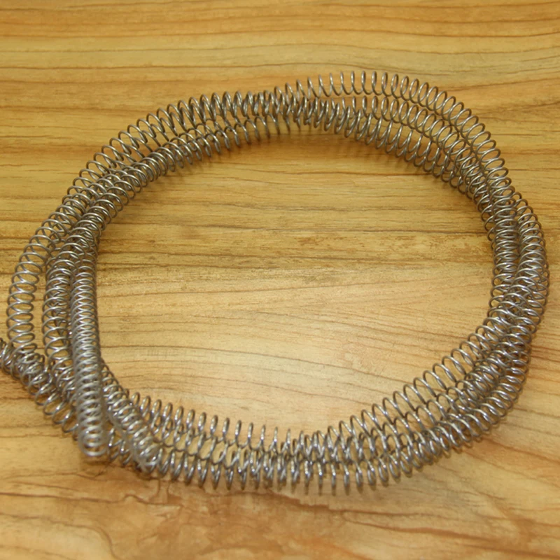 2PCS Wholesale Customized Long Flexible Extension Compression Spring,1.3mm Wire Diameter*(10-20)mm Out Diameter*1000mm Length