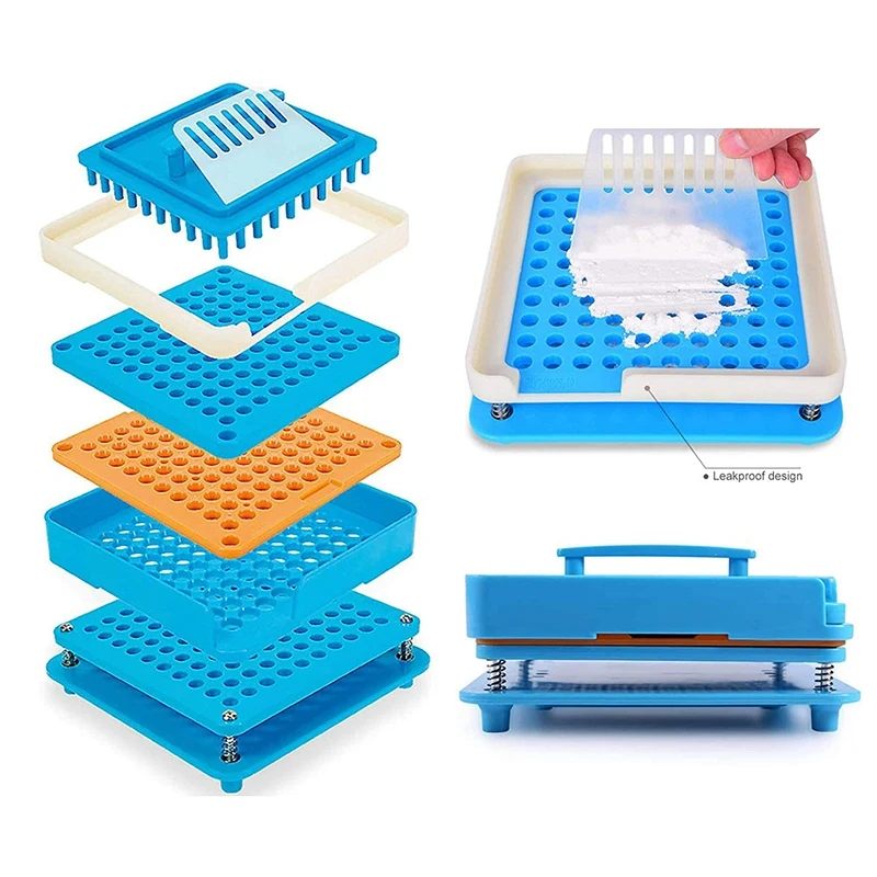 

Empty Coffee Powder Filler Tray, 100 Holes Suitable for Size 2 Empty Capsules - Make Your Coffee Powder Capsules