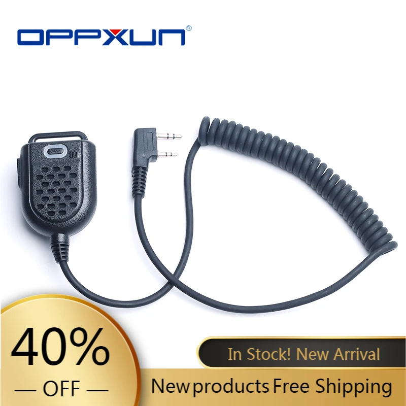 

2021 г., миниатюрный светодиодный микрофон на плечо для Kenwood TYT F8 Baofeng UV5R Retevis, портативная рация, аксессуары для микрофона