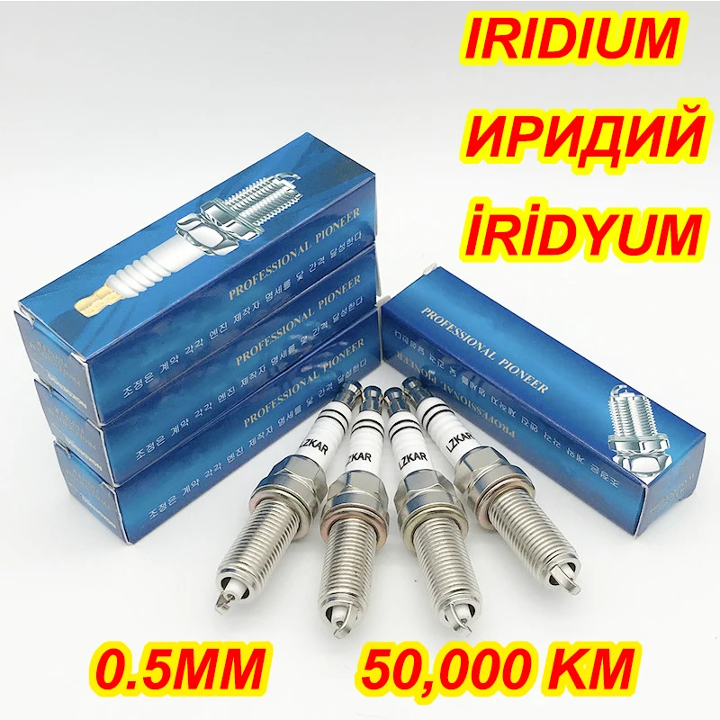 Vela de ignição iridium lzkl, 4 unidades, para nissan fxe20he11 sc16hr11 segundo fxe20hr11 segundo 90919-01253 22401-ck81