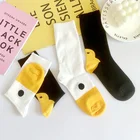 Забавные носки с гусиной головой, повседневные хлопковые носки с животными для женщин, модные женские веселые спортивные теплые носки в стиле Харадзюку с птицами, зимние милые носки