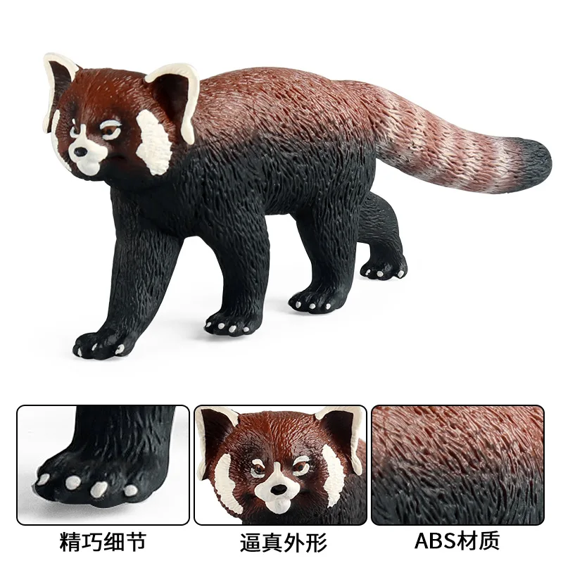 Фигурки животных красная панда коллекционные игрушки дикие животные