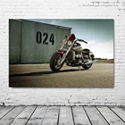Triumph Rocket III Роскошная картина с мотоциклом, винтажный Настенный декор, плакаты, тканевый принт, художественные картины, украшение для гостиной