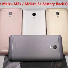 For Meizu M5S M612H M612M Metal Battery Back Cover Mobile Phone Replacement Parts Case With Buttons Camera Lens with logo