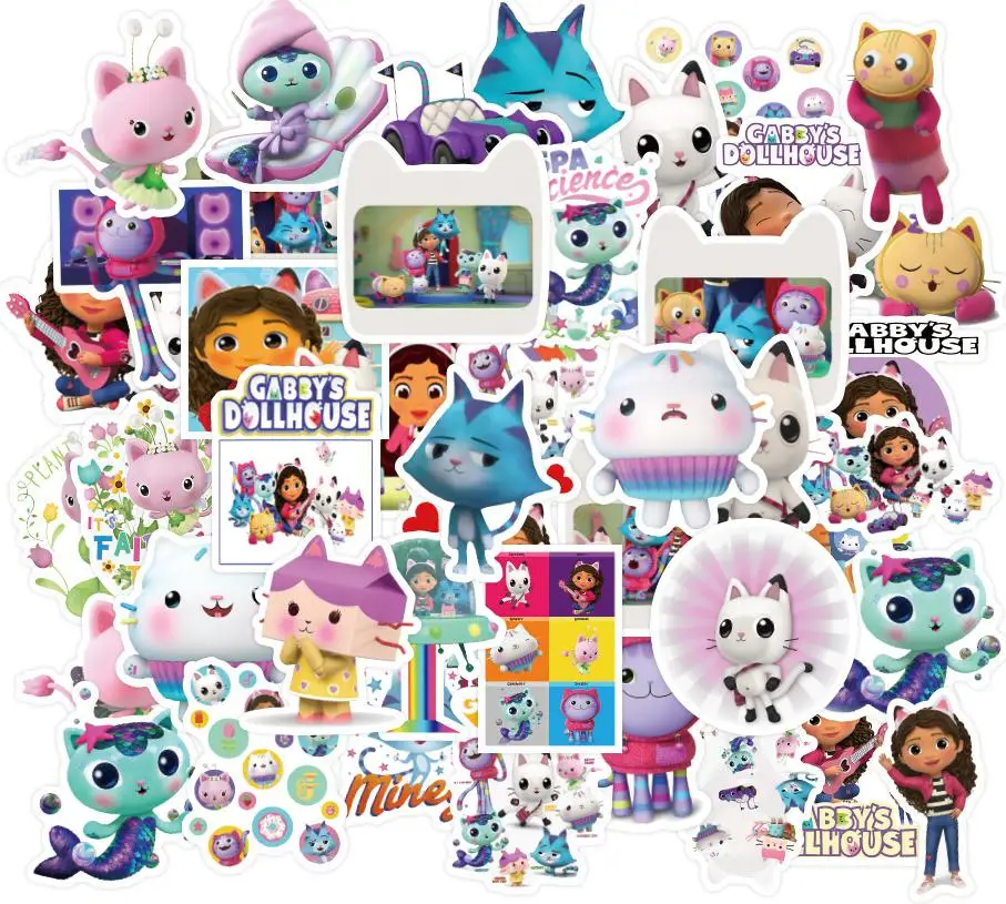 10/30/50 шт. стикеры в виде мультяшного домика Габи граффити милые аниме Стикеры