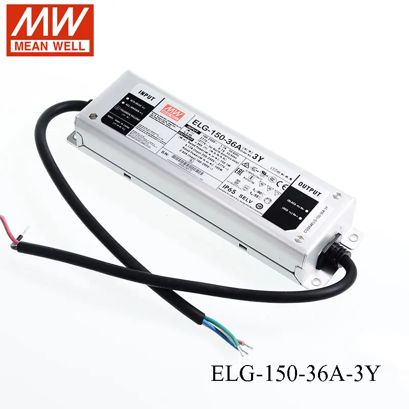 ELG-150-36A-3Y Meanwell Диммируемый 100 Вт 240 Вт 320 Вт драйвер HLG-100H-42B HLG-240H-36B, ELG-200H-42B LPC-60-1400 импульсный источник питания, APV-12-12 ou - Цвет: ELG-150-36A-3Y