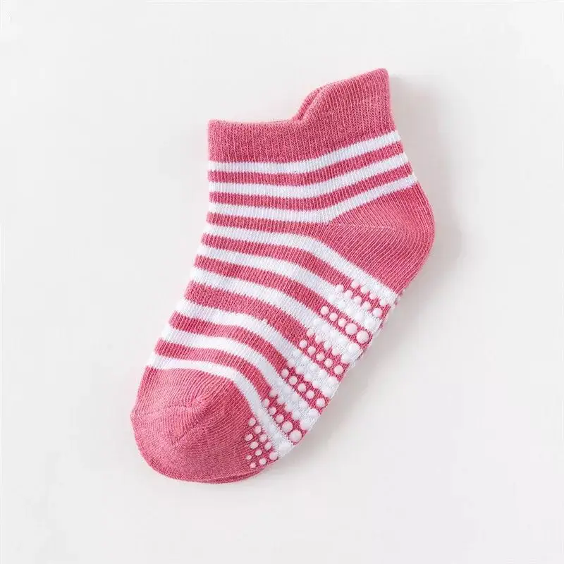 3 пары хлопковые нескользящие носки башмачки для мальчиков и девочек 0 6 лет