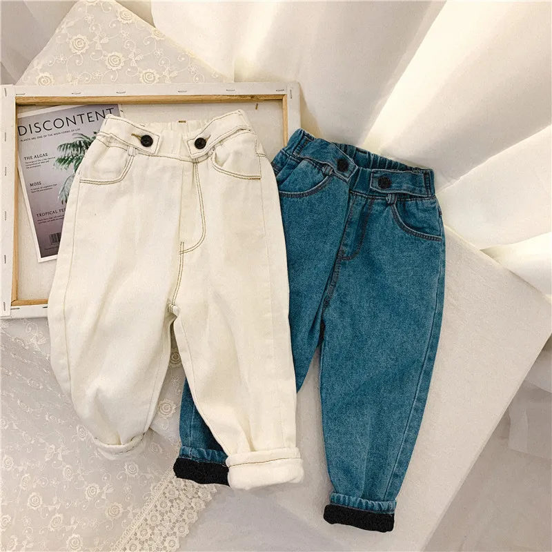 Детские спортивные штаны Повседневные детские брюки сезон осень-зима теплые