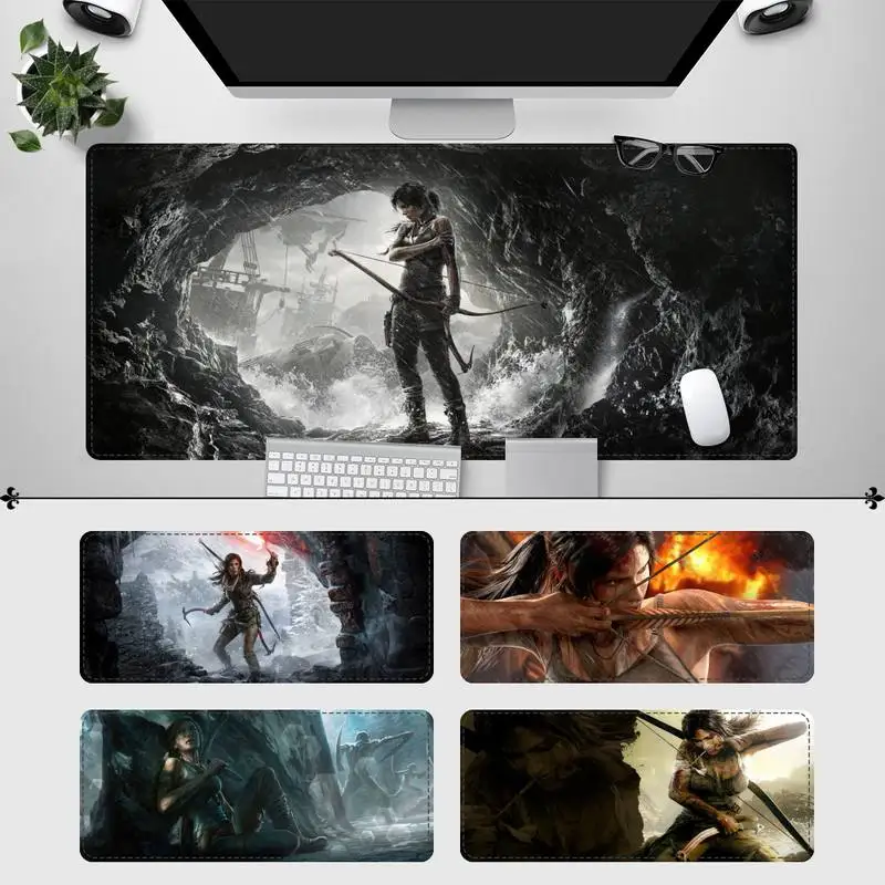 

30x90cm Tomb Raider Mouse Pad Laptop PC Computer Mause Pad Desk Mat For Mouse Big Gaming Mouse Mat for overwatch/cs go/LOL