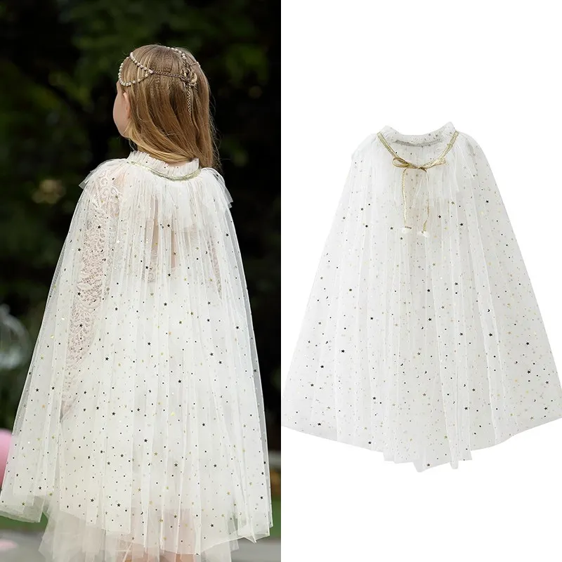 Girls Sequins Rainbow Cloak Kids Elza Jasmine Sofia Aurora Pageant Party Cape Princess Costume Halloween Carnival Cosplay Mantle | Детская