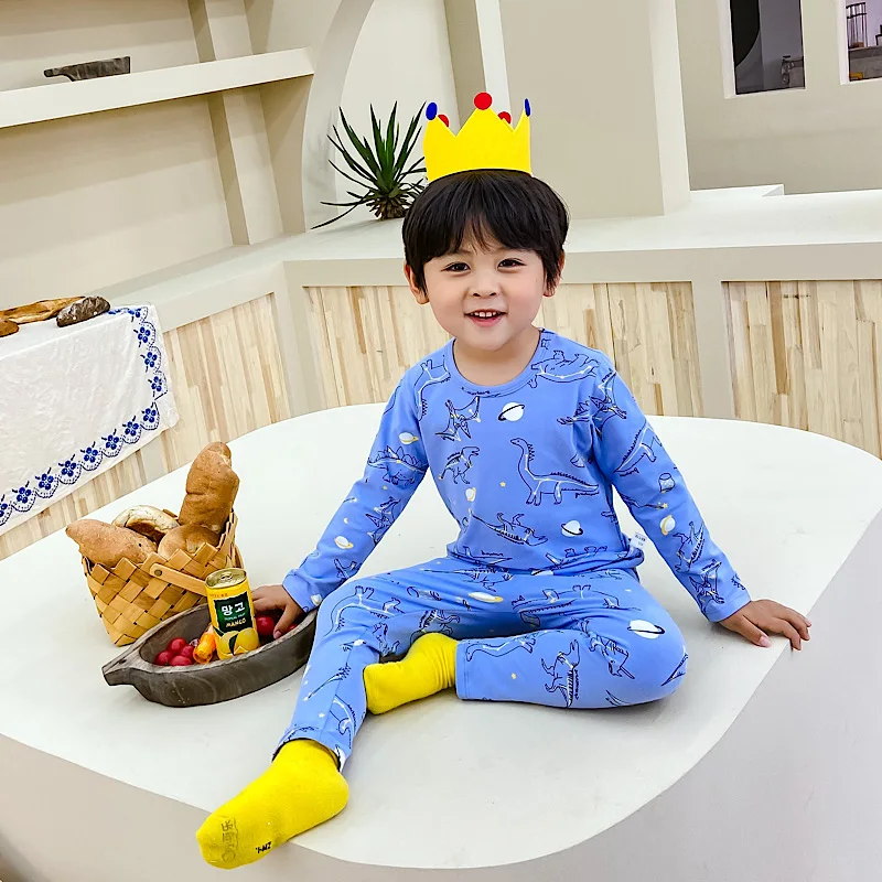 Пижама с единорогом для детей одежда сна мультяшным рисунком Детская на Хэллоуин