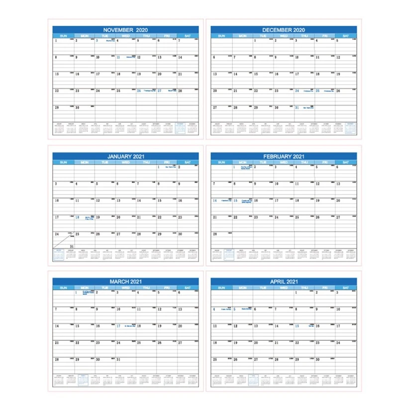 

Academic Wall Calendar 2020-2021 Hanging Monthly Calendar for Planning and Organizing Home or Office, for School