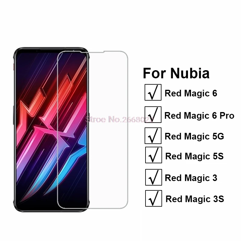 Защитное закаленное стекло 3-1 шт. для ZTE Nubia Red Magic 6 Pro Pelicula Vidrio 5G 5S 3S Защитная пленка