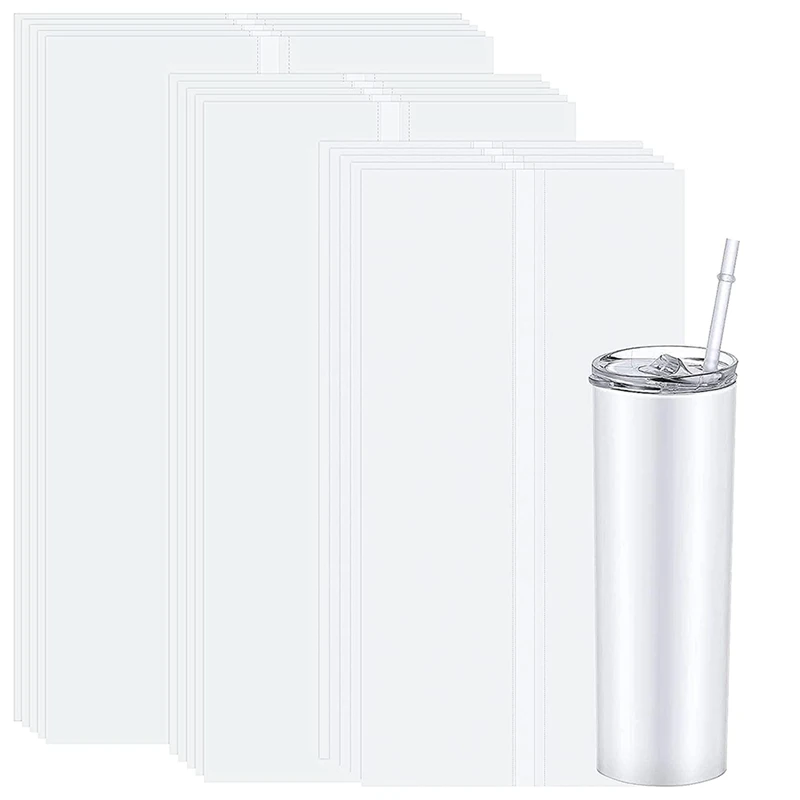 

30Pcs Sublimation Shrink Wrap Film, 3 Sizes Heat Transfer Shrink Film Shrink Wrap Bags White Wrap for Mug,Tumblers, Cups