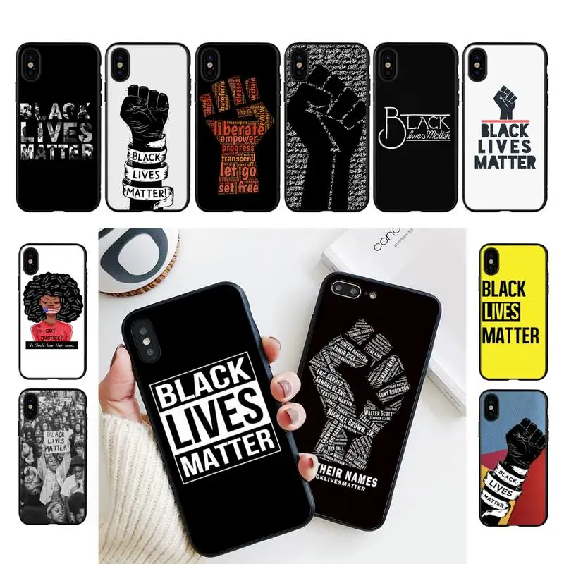 

TOPLBPCS Black Lives Matter Phone Case for iphone 13 11 8 7 6 6S Plus 7 plus 8 plus X XS MAX 5 5S XR 12 11 Pro max se 2020 Case