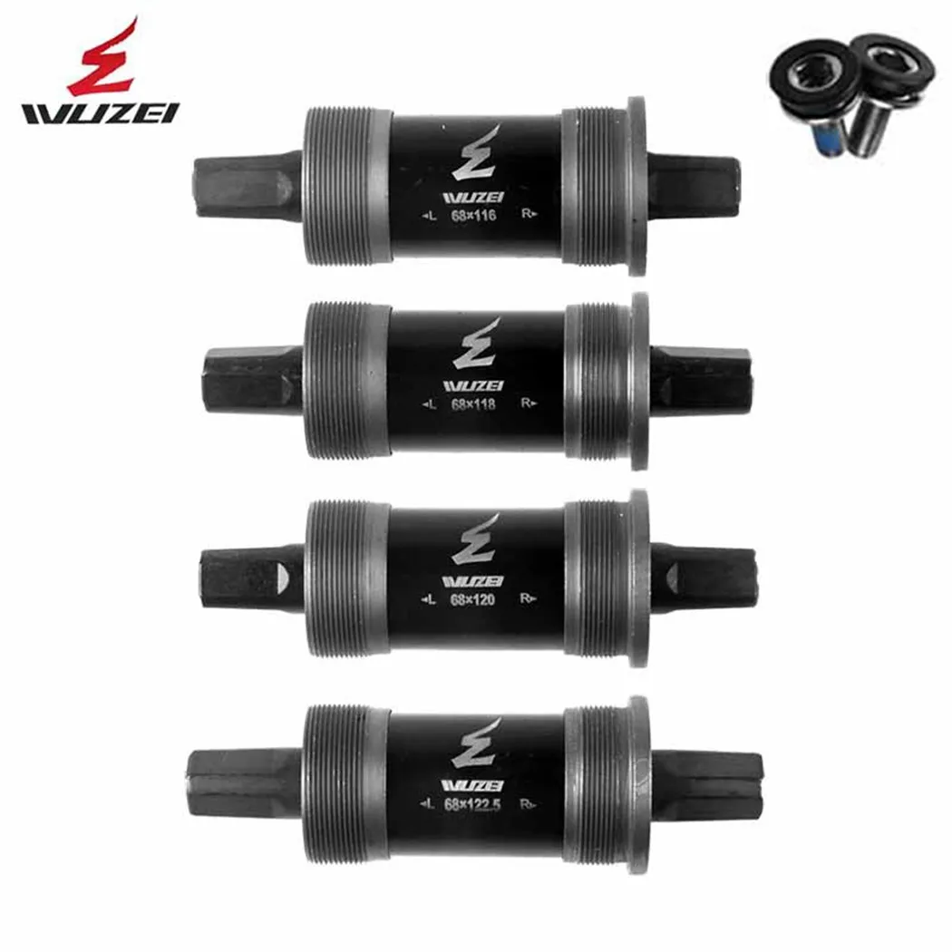 

Bike Square Taper Bottom Bracket Threaded Road MTB Bike Bearings With Bolts 103~127.5mm X 68mm Waterproof Steel Cycling Parts