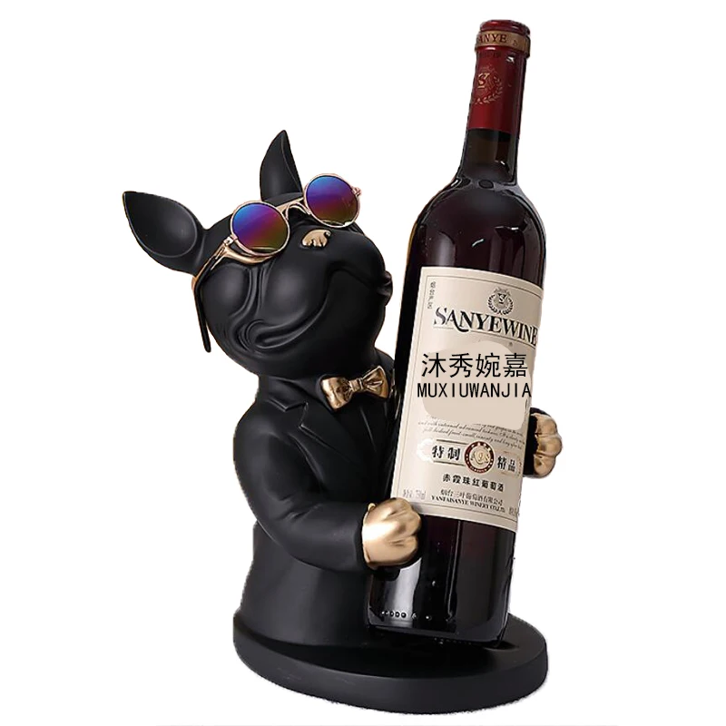 

Скульптура собаки, статуя винного шкафа, витрина, домашний декор, аксессуары для украшения дома, стойка для животных, настольные поделки, пр...