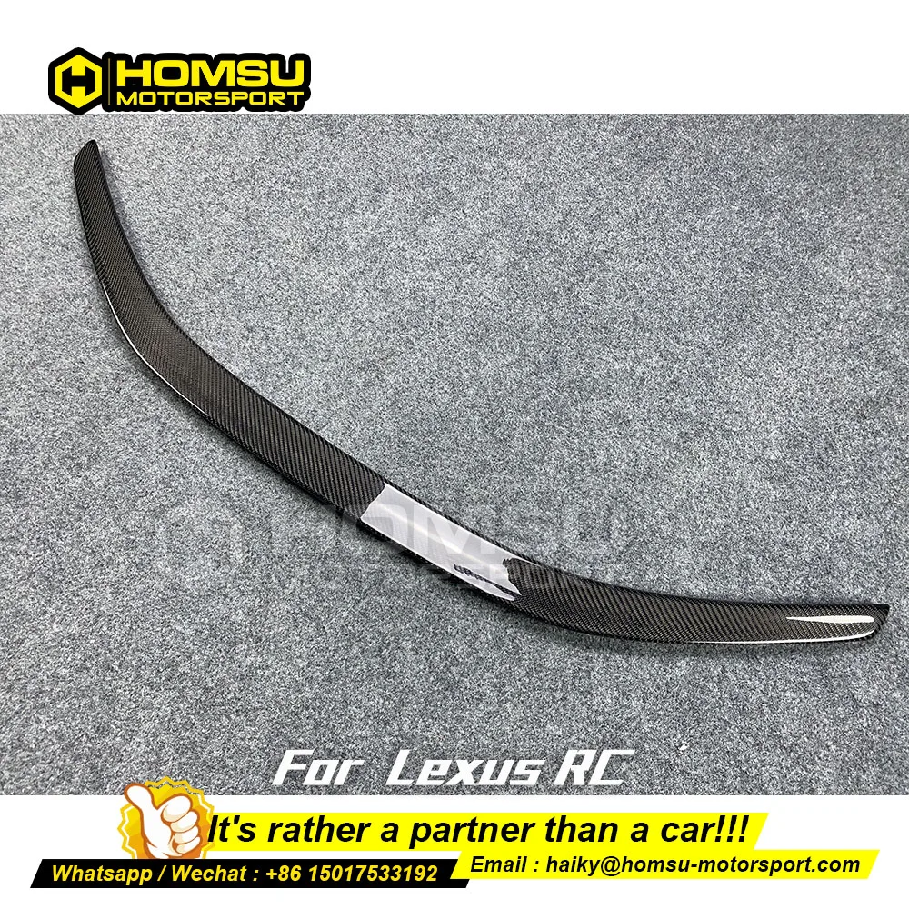 Задний спойлер из углеродного волокна для lexu s RC Автомобильный задний Стайлинг