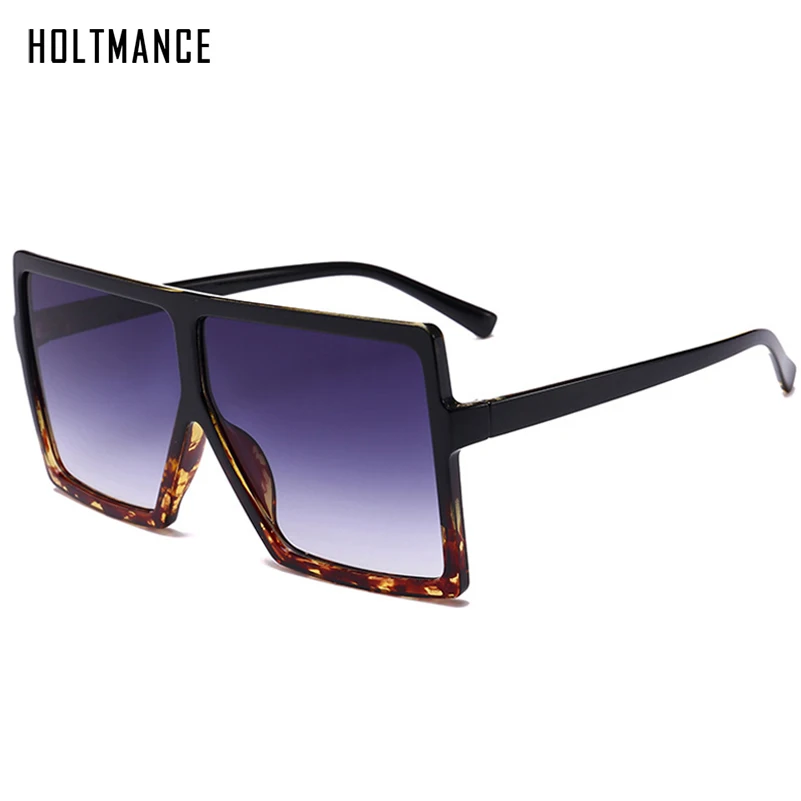 Большие солнцезащитные очки в стиле ретро большие квадратные для мужчин и женщин
