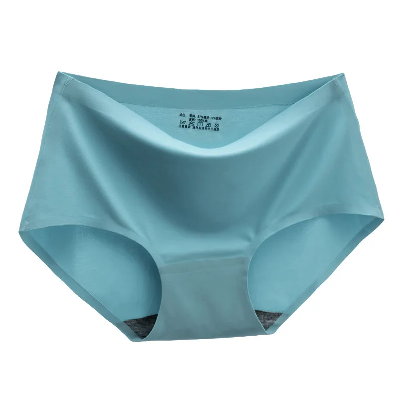 Gray Blue Сексуальное нижнее белье, трусики, женские бесшовные трусики, однотонное женское нижнее белье, женские трусы, трусы для девушек - Цвет: Gray Blue