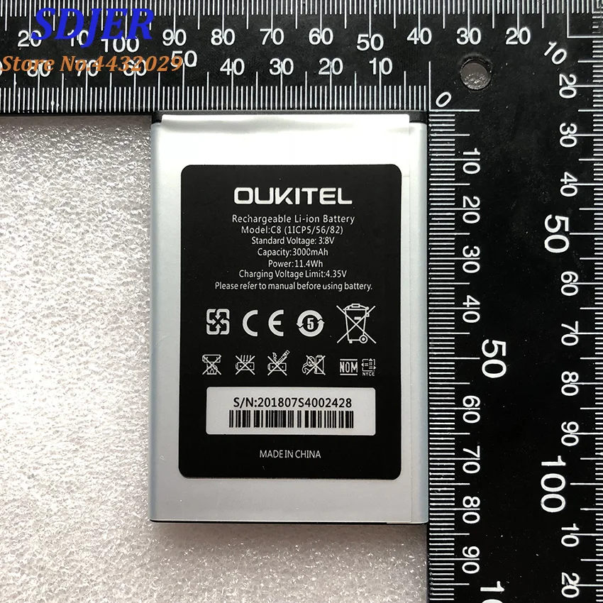 100% Новый аккумулятор для Oukitel C8 3000 мАч специальный запасной мобильный