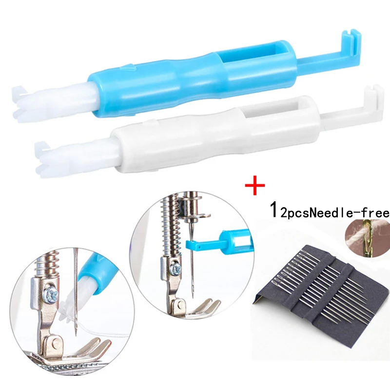 

Sewing Machine Needle Threader Stitch Insertion Tool Automatic Threader Quick Sewing Threader Needle Changer Hold Needles Firmly