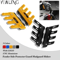 motorcycle universal accessories front fender side protection guard mudguard sliders for yamaha fz6 2001 2021 2020 2019 2018
