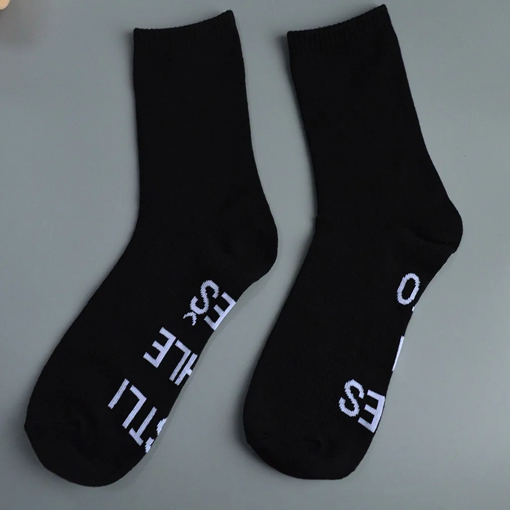 Мужские и женские Новые забавные носки с буквенным принтом Jesrle Tohle Cets бархатным