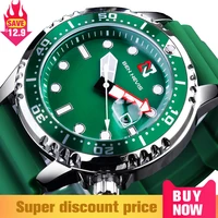 quartz watch men green rubber waterproof watches sport date clock male for business top brand ben nevis hombres relojes