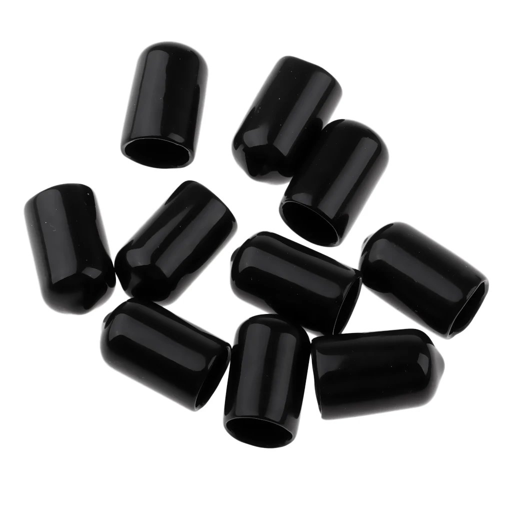 

10 Pieces Billiards Pool Cue Tips Rubber Protector Head Cover Supplies