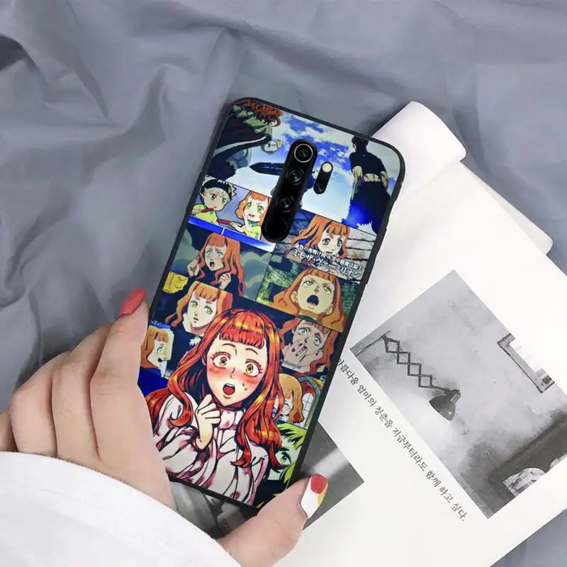 

Black Clover Phone Case Black Cover For Redmi 7A 4X 5 6 7 8 8A 5Plus GO Note 4/4X 7 K20/Pro Cases