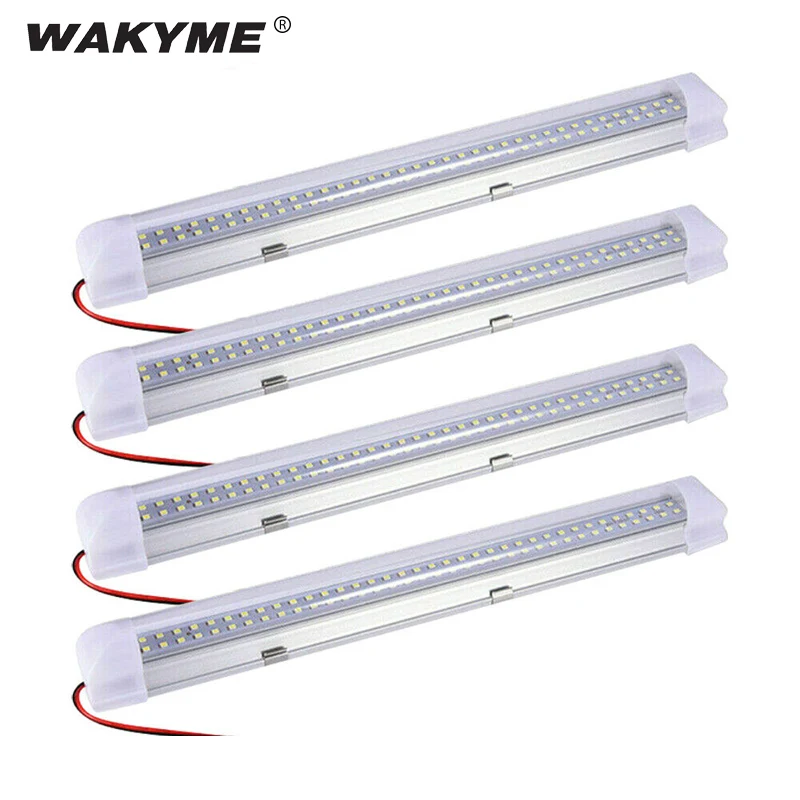 

Светодиодная лента WAKYME, супер яркая LED лампа для салона автомобиля, 72 светодиосветодиодный, 4,5 Вт, 12 В