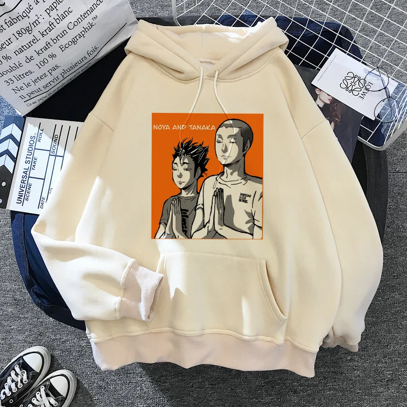 

Толстовки мужские Haikyuu, зимние, теплые, забавные, уличная одежда с графическим принтом