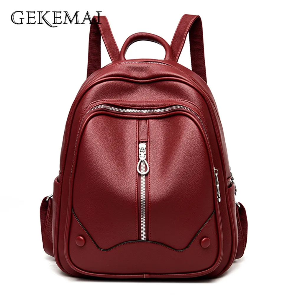 

Большой женский рюкзак в стиле ретро, брендовый дизайнерский Простой Школьный ранец для девочек-подростков, вместительная сумка из натурал...