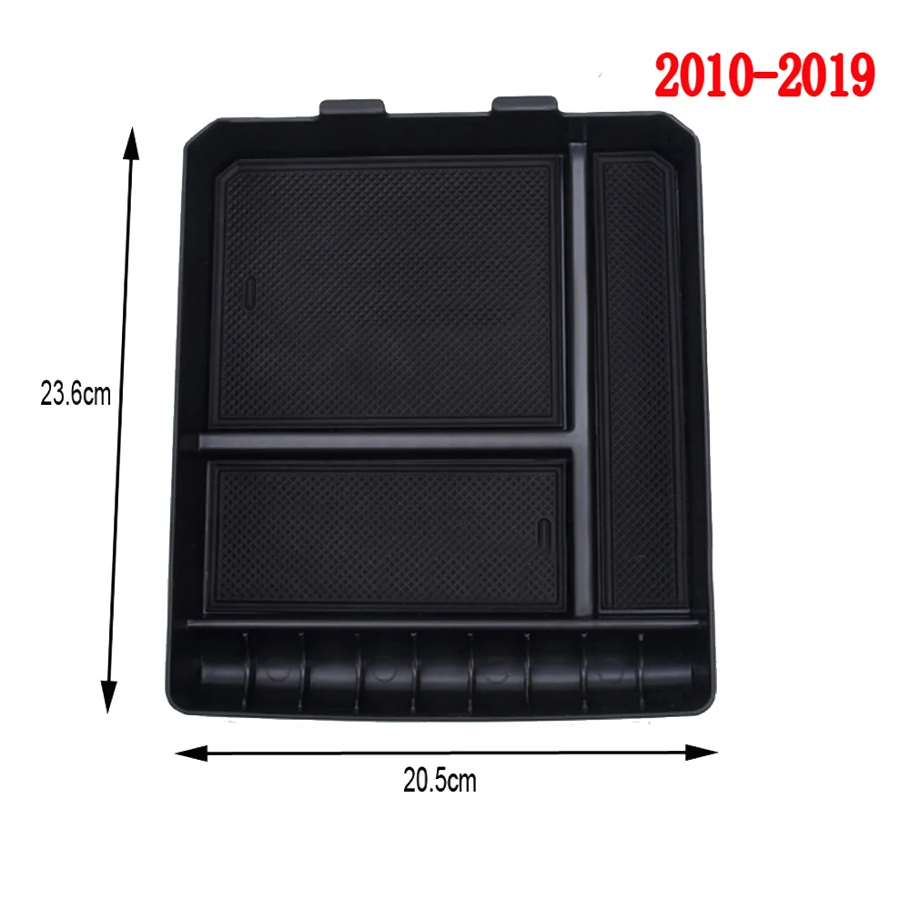 

Car Central Armrest Console Storage Box Automobiles Center Console Flocking Organizer Containers For Toyota Land Cruiser Prado