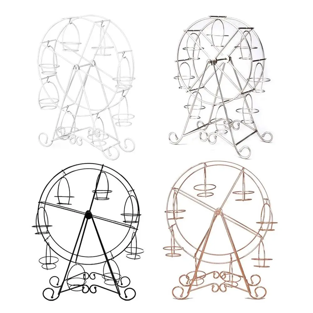 Нержавеющая сталь вечерние поворотные Кондитерские кексы держатель 8