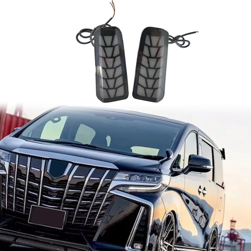 

Car Multi-Function LED Rear Fog Lamp Auto Brake Light Turn Signal Reflector for Toyota Vellfire 2016-2018 ALPHARD