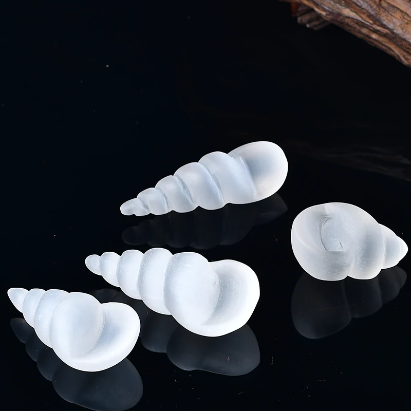 100% Натуральный белый селеновый роговой формы ручной работы кристаллическая резьба гипсовый целительный камень декоративный камень Глаз кота подарок для изготовления DIY.