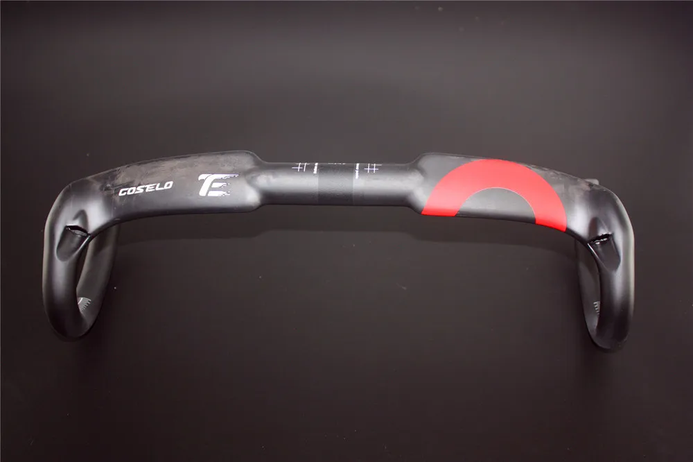 Costelo углеродное волокно дорожный мотоцикл для велосипедного руля Глянцевая