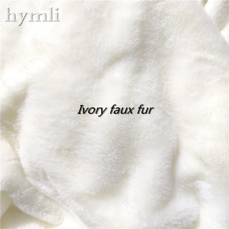 Новинка 2019 плотная накидка цвета слоновой кости с капюшоном из искусственного