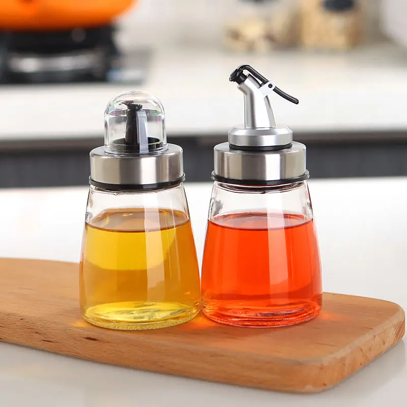 Герметичный стеклянный дозатор масла 180 мл кухонные бутылки для приправ соевого