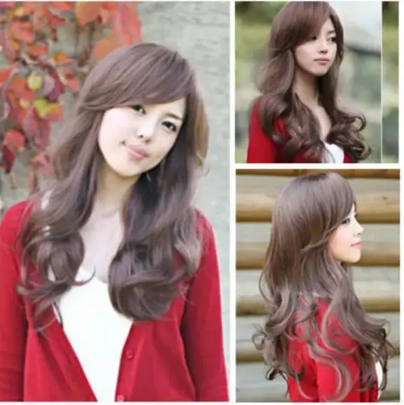 Новая мода Длинные женские волосы для девушек стиль волнистые полностью