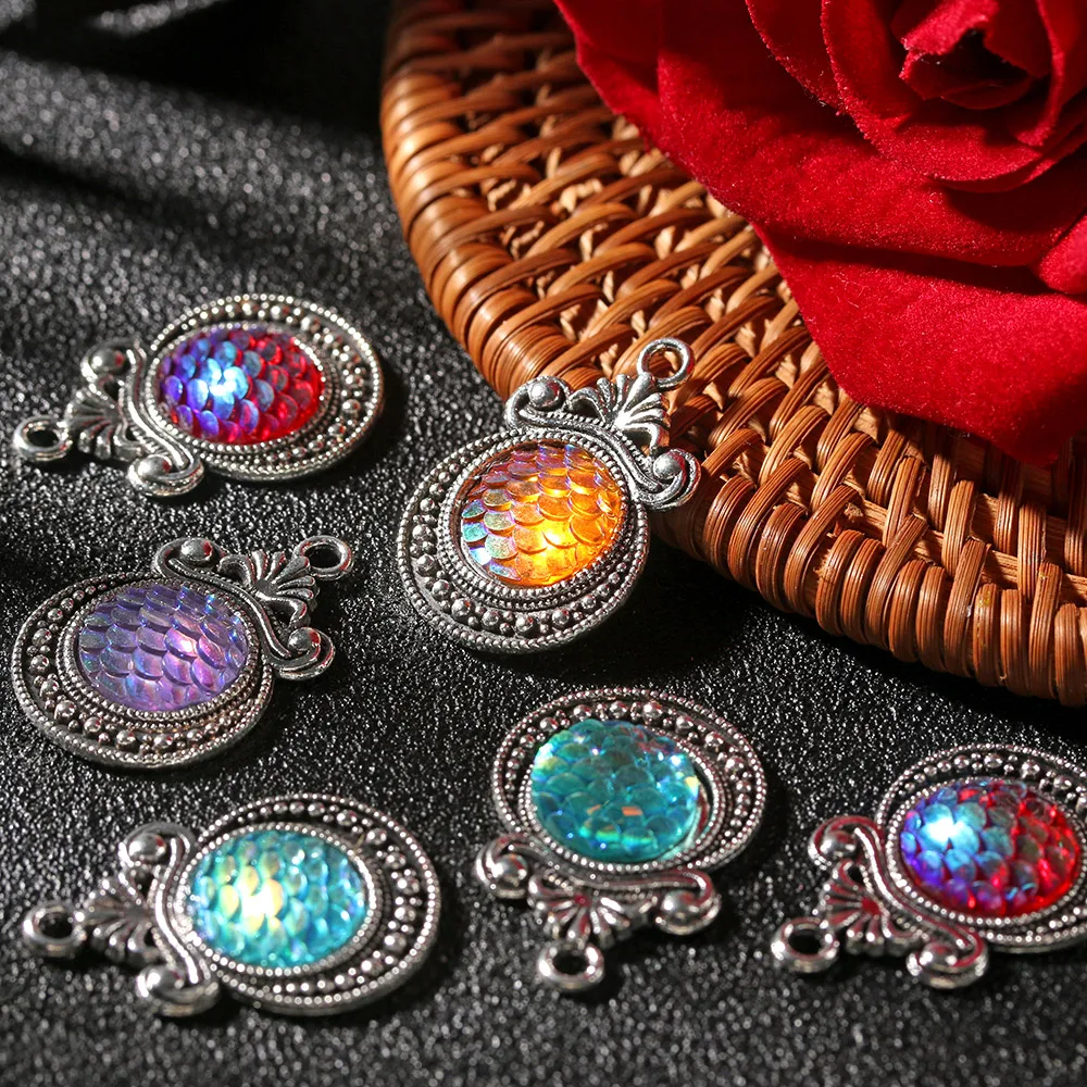 Цепочка для ключей из нержавеющей стали серебристого цвета 10 шт. весы русалки