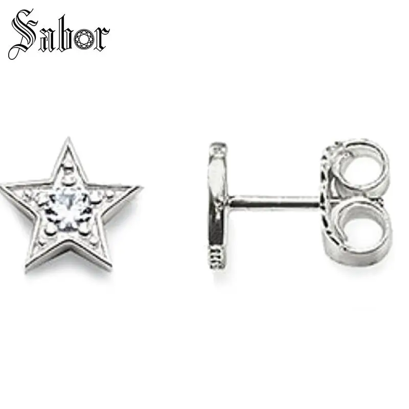 Женские вечерние серьги гвоздики с фианитами модные ювелирные изделия из