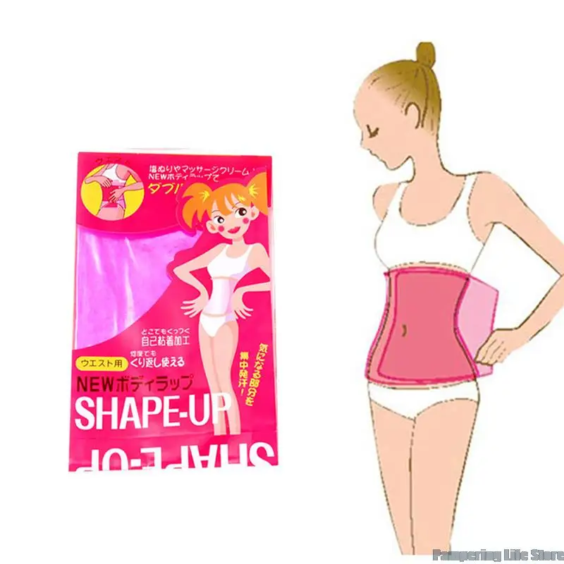 

2PC Women Fat Burning Plastic Belt Body Lose Weight Sauna Firm Slimming Belt Waist Wrap Shaper For Body Leg Arm Belly Fitness