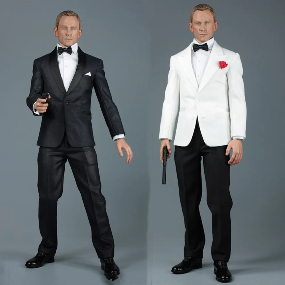 

AFS A014 1/6 Scale James Bond 007 Royal Secret Agent Service Male Clothes Set Costume for 12 inch Action Figure Body Cosplay