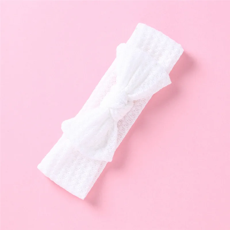 

High Quality Baby Headband For Girls Hair Bows Head Wrap Kids Cotton Knit Turban Lovely Children Party Hairbands Christmas Gift