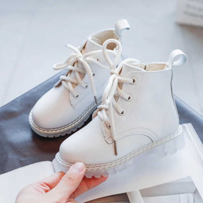 Детские Ботинки Martin в британском стиле Новинка осени 2020 короткие ботинки для